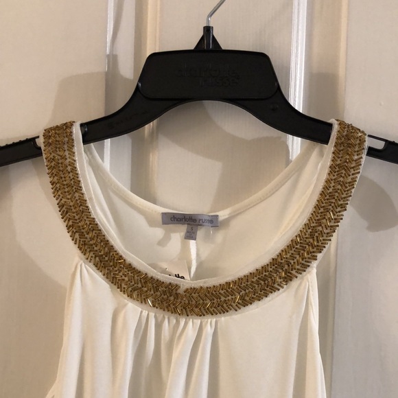 Gorgeous Charlotte Russe🎁Beaded Top - Picture 2 of 4